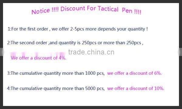 Only only $1.8 Per pic stainless steel attack head outdoor survival tool military tactical ballpoint pen