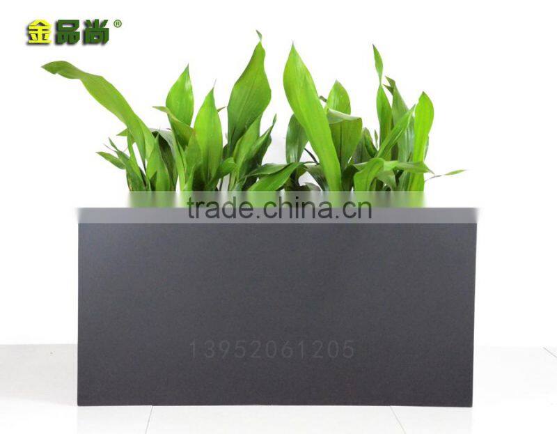 matt black rectangle wholesale price FRP flower pots