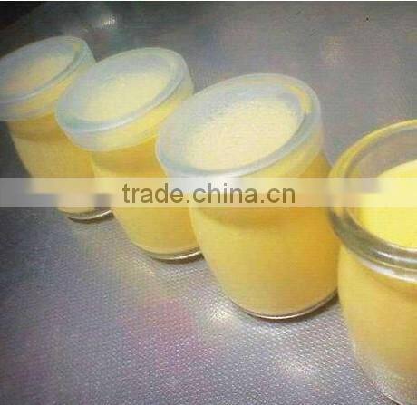 2014 100ml Mini glass pudding bottle milk bottle with plastic cap