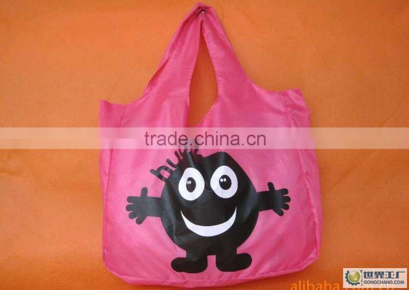 BSCI audit factory fold up grocery bag/foldable nylon shopping bags/foldable shopping bag