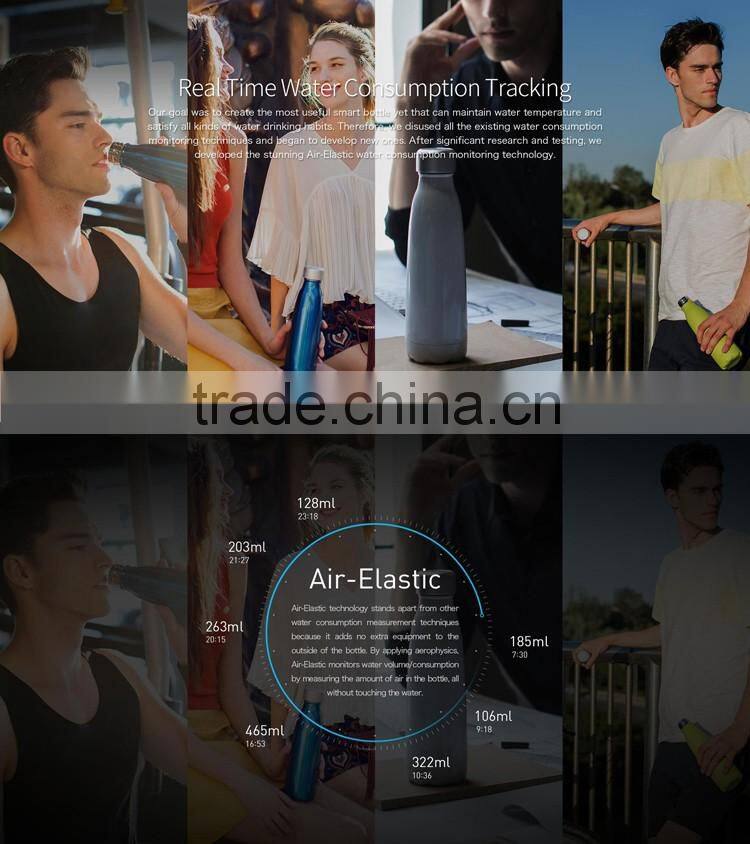 J-style seed portable sport smart water bottle bluetooth App tracking your Health Data