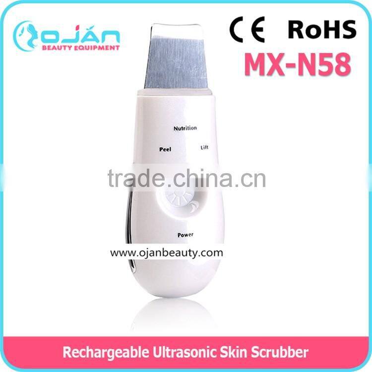 NEW Ultrasoinc Ultrasound micro current Skin Spatula Scrubber Anti Aging MX-N59