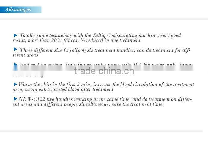 Cool tummy slimming machine freezing fat cell slimming device 2015