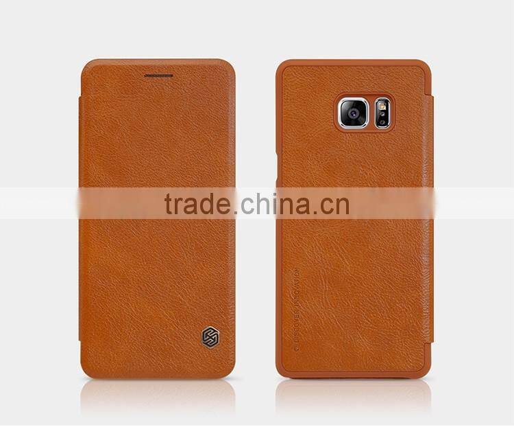 Quality Flip Leather Case For Samsung Galaxy Note7, NILLKIN Qin PU flip leather phone Case BUSINESS CARD CASE CLASSIC RESTRO