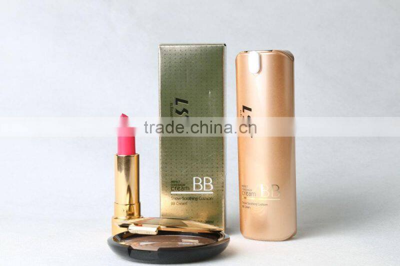 Moisturizing&Bringhtening Skin Care Makeup Base Cream Foundation, Snow Soothing Cushion BB Cream For Girls