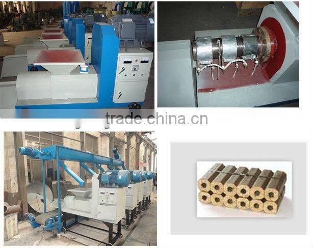 Stable quality screw charcoal press making line