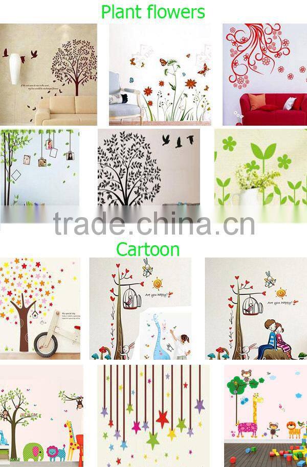 Top quality custom made wall art sticker supply