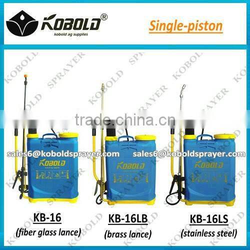 (KB-12F) HDPE material plastic knapsack sprayer 16L manual water sprayer 12L