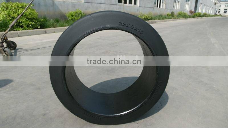 top quality press on solid rubber tire 10*6*6 1/2 chinese tire manufacturers