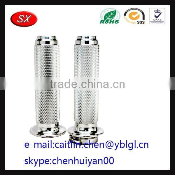 Special custom precision carbon steel knurled shaft with thread