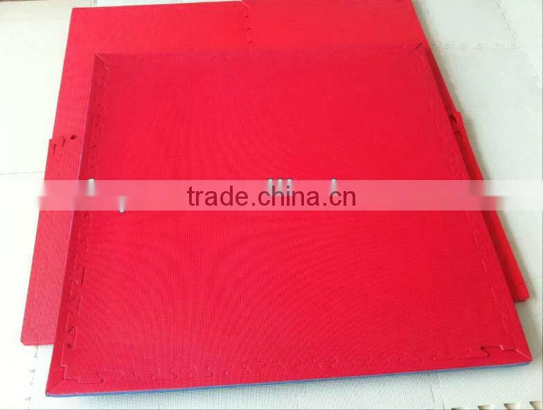 2016 New Pre Sales Red/Yellow Color Double T pattern EVA Foam Mats tiles