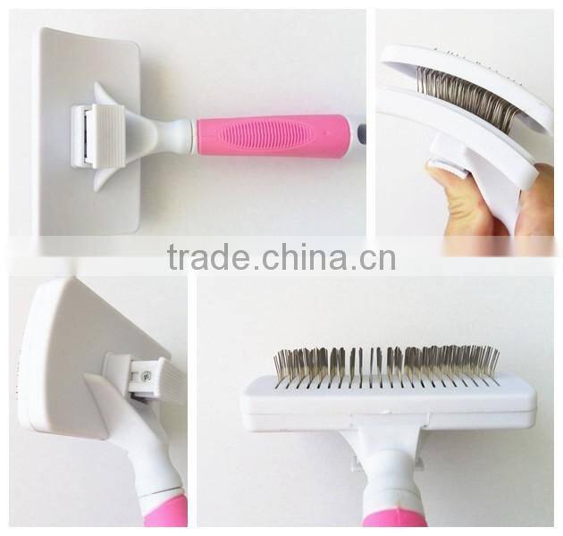 2016 New plastic pet cleaning slicker brush