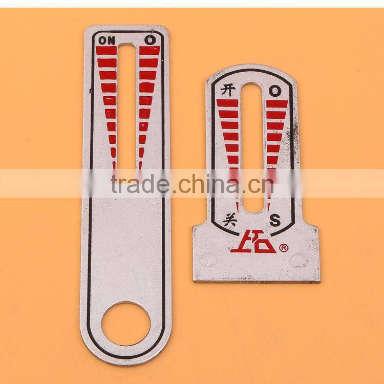 Factory direct custom shaped aluminium logo metal tags for decorative