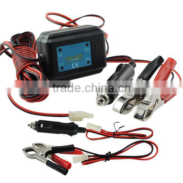 Car Data Saver 12V DC Hold Memory Code Engine Maintenance Radio Station Clock Setting