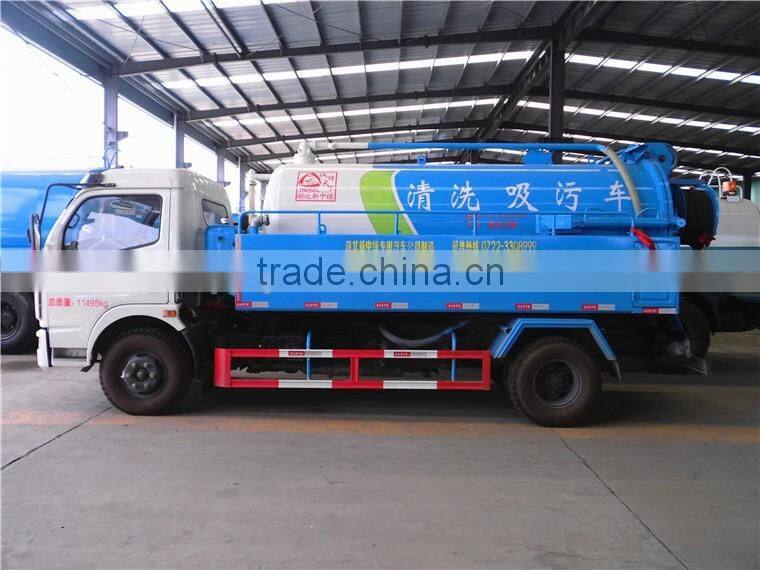 dongfeng 6cubic meters sewage sucking truck for sale