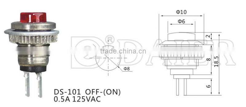 DS-101 8mm push button switch