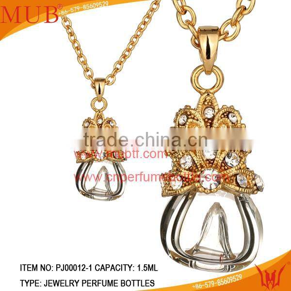 Elegant Jewelry Pendant Glass Perfume bottle jewelry