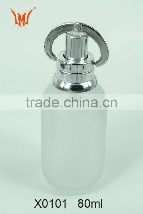 Chinese perfume bottles with silver collar and clear cap