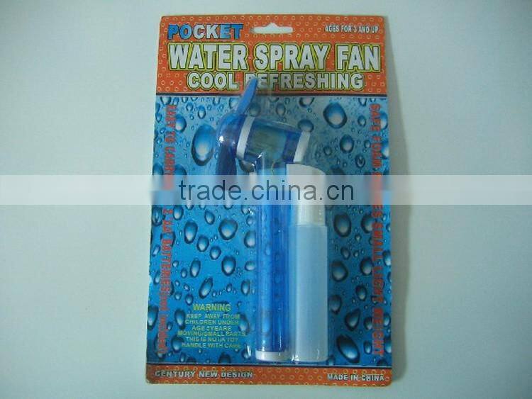 Mini handheld water spray fan