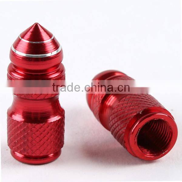 Motorcycle Universal Red 2PCS helix shape Tire Air Valve Stem Caps fit all new