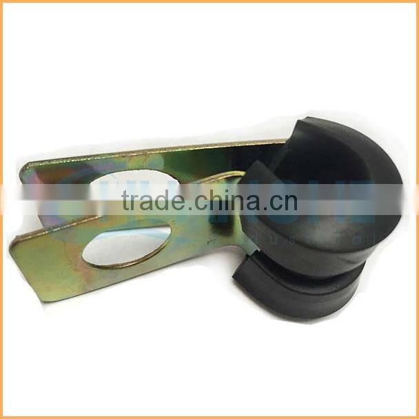 China manufacture best quality iron zinc coated rubber hose clamp