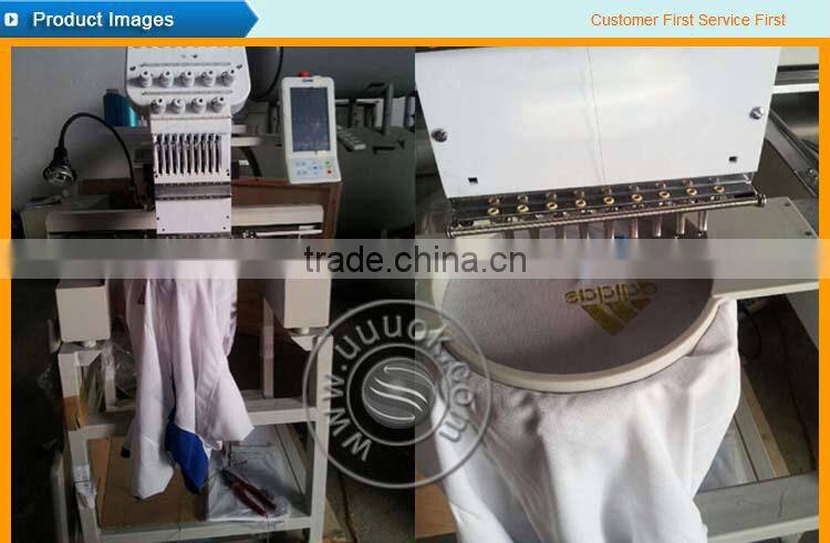 Single head hat computerized embroidery machine