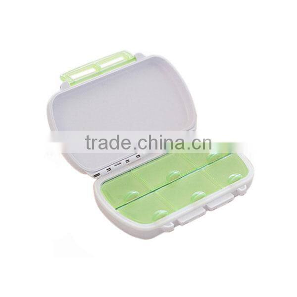 Travel 6 Compartments Waterproof Pill Box with Lock