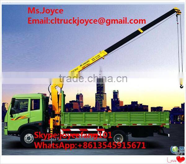 8 Tons Telescopic Boom Truck Mounted Crane 7 Ton Truck With Crane