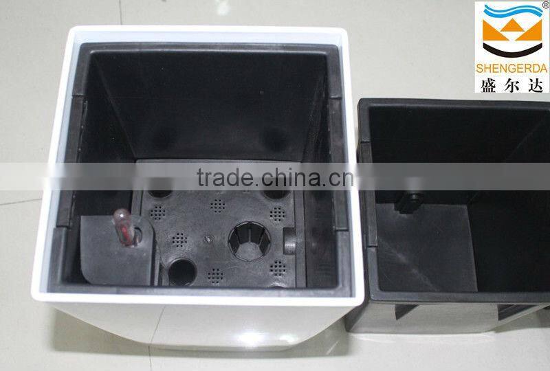 home & garden flowerpot,plastic square flowerpot,pure and fresh plastic pot