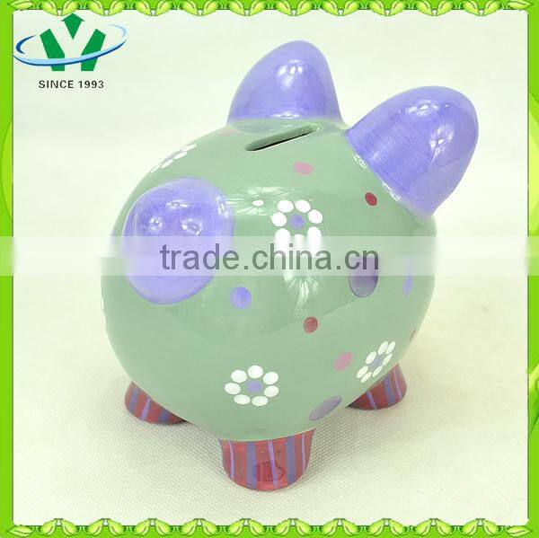 Wholesale ceramic pig animal shape piggy banks for sale