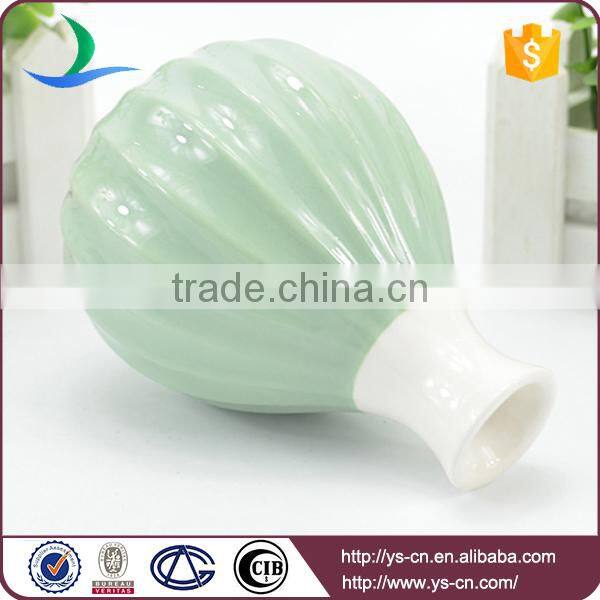 Embossed ceramic small flower vase