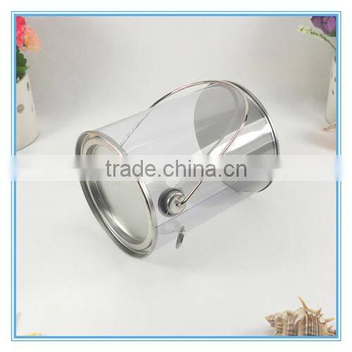 transparent plastic jar,PET can for food