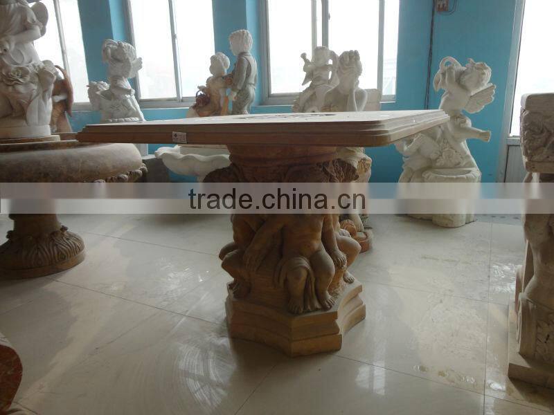 Stone Carving Marble Table with Children Design