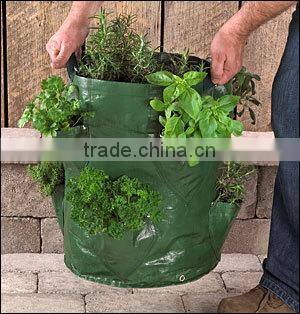 Herb Planting Bag,Growing Bag With Pockets