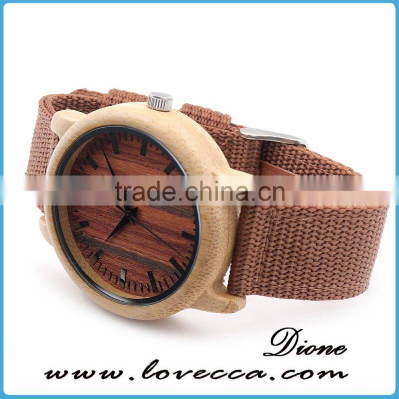 Private label your own logo leather band wristwatch wholesale wood watch