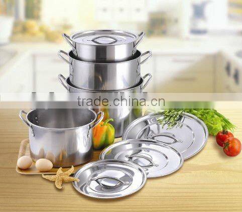 10pieces cookware set with glass lid and fashionable design