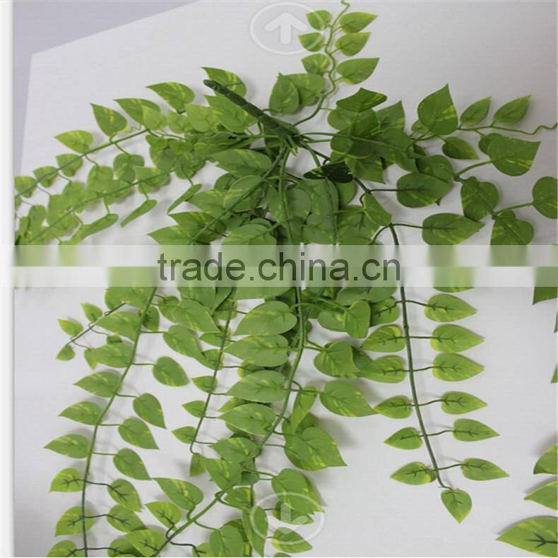 SJZJN 2560 green decorative maple leave artificial decorative vines