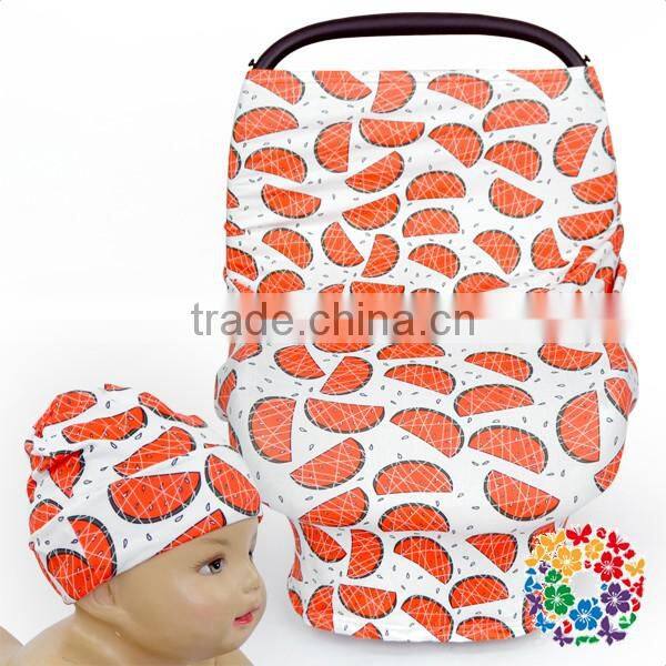 Infant Multipurpose Poncho Car Seat High Chair Shopping Cart Protector Stretch Car Seat Cover Nursing Cover