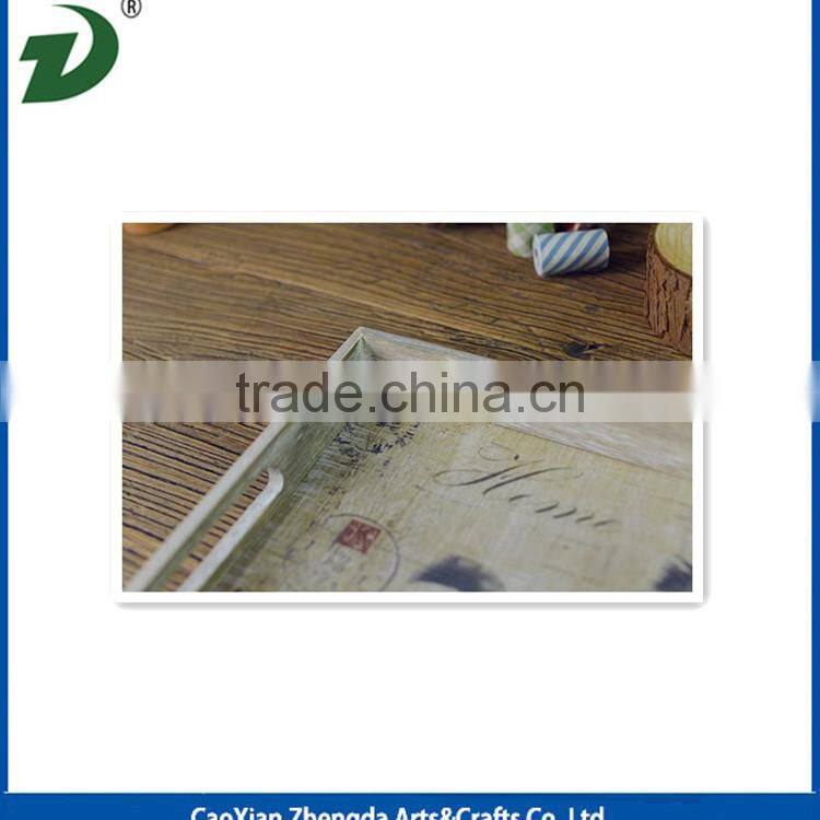Good quality Pine wood tray with printing