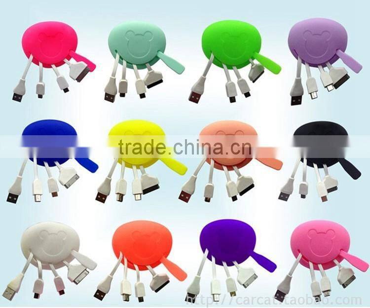 Retractable Multifunction Data Cable Charge Cable For Phone Samsung HTC Blackberry