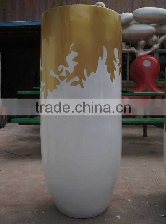 Fashion big FRP flowerpot