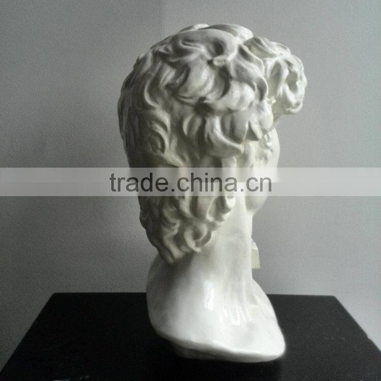 Polyresin famous man head sculpture