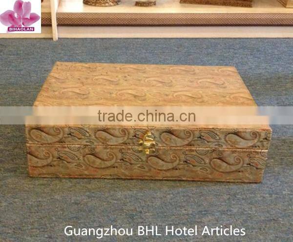 Fancy PU leather Gift box with lock, Christmas gift case