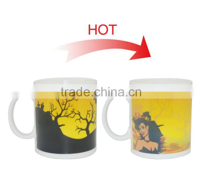 Promotional Halloween Coffee Mug hot color changing