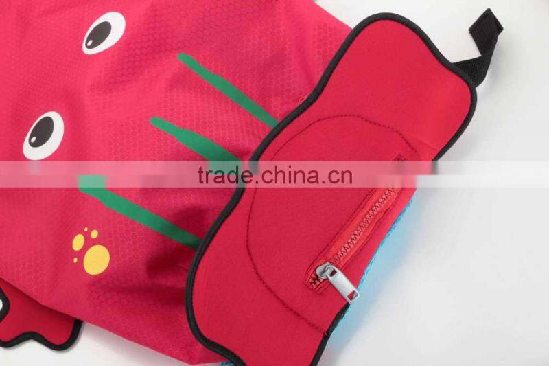 water proof light weight kids cute swimming backpack, animal fish frog shaped bag,