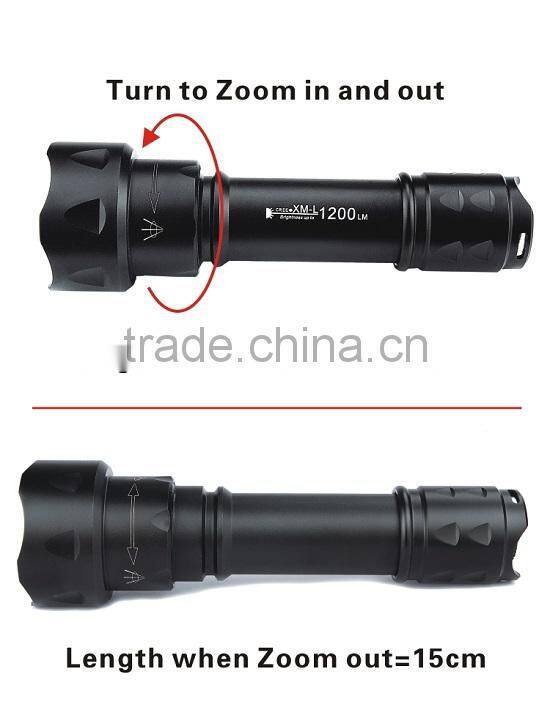 ir led flashlight torch zoom osram 850nm