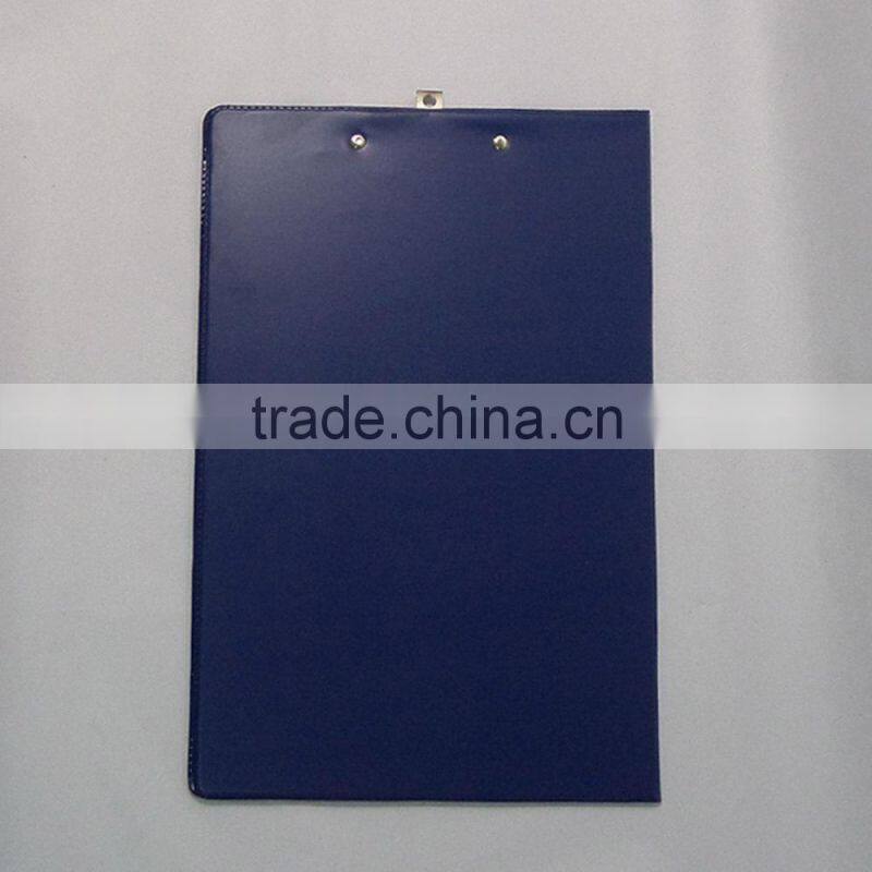 FC size office PVC plastic folding clipboard with storage