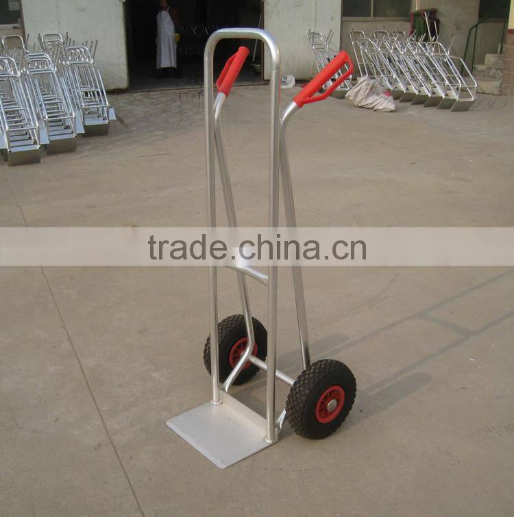 china aluminum two handle lightweight metal hand push cart