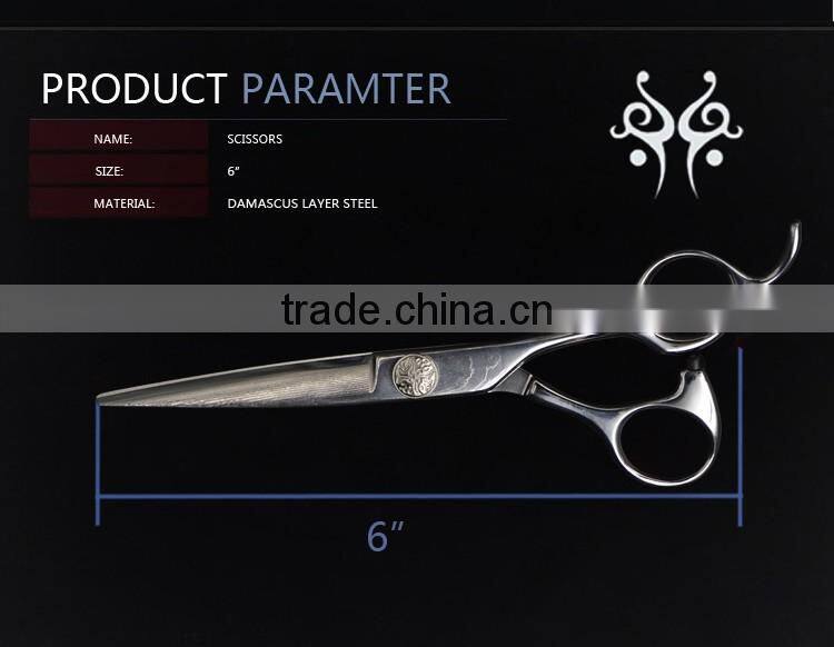 new Professional Damascus Layer Steel Hair Scissors