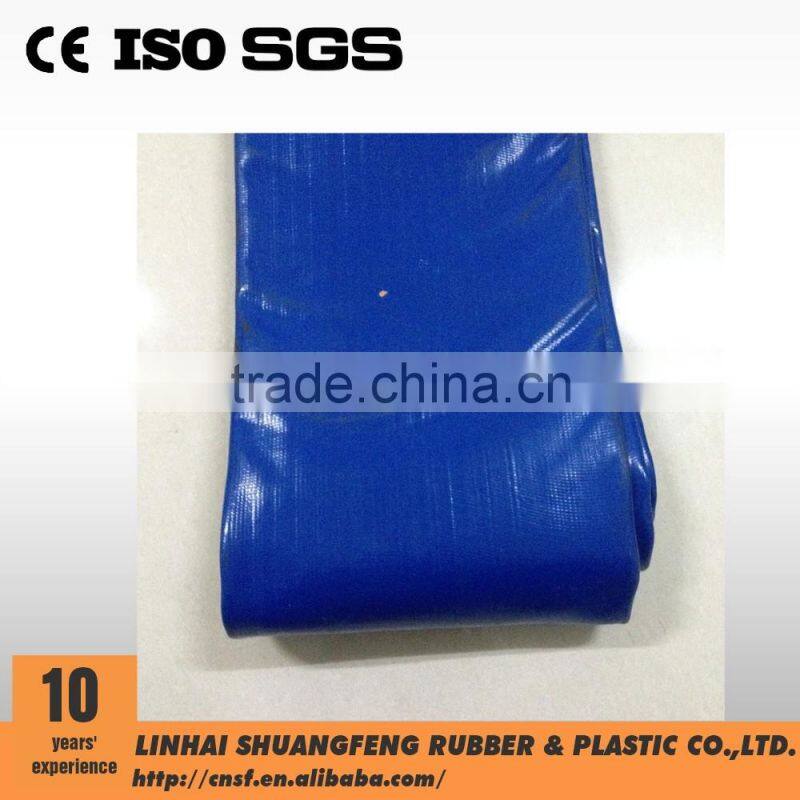 6" Heavy duty PVC lay flat hose/pvc flexible hose